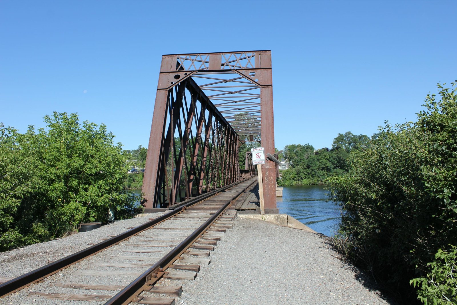 Looking west